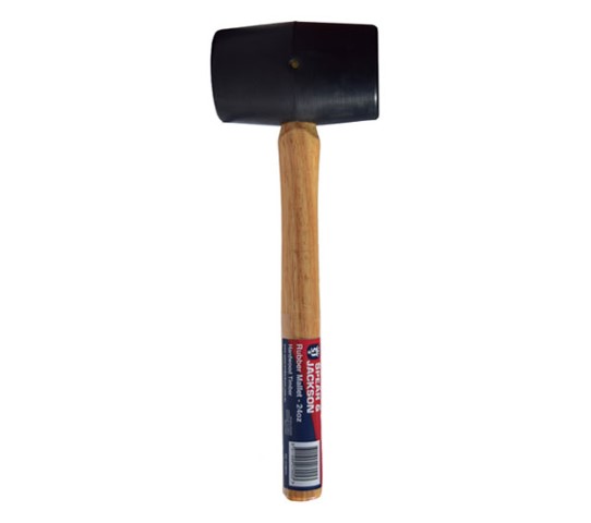SPEAR & JACKSON - MALLET RUBBER 450G/16OZ TIMBER HANDLE 
